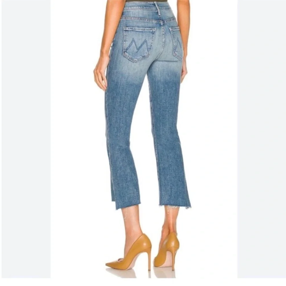 Mother Jeans The Insider Crop Step Fray in Scenic Route